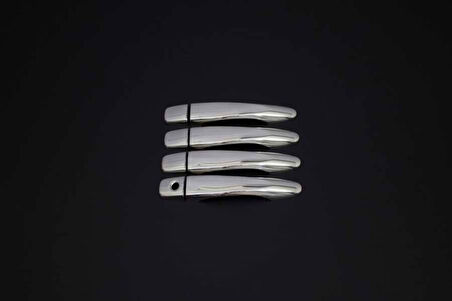 NİSSAN PULSAR UYUMLU KAPI KOLU TEK DELİKLİ 4 PARÇA 2014 VE ÜZERİ PASLANMAZ KROM