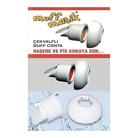 2 ADET Koku Önleyici  Çekvalfli Adaptör ContaØ50 Lavabo & Eviye Gideri için