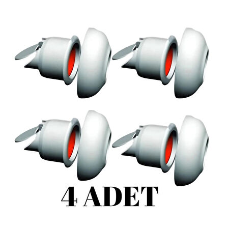 4 ADET Koku Önleyici  Çekvalfli Adaptör ContaØ50 Lavabo & Eviye Gideri için