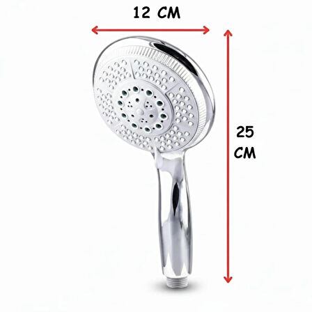 5 Fonksiyonlu Grande Duş Başlığı El Duşu