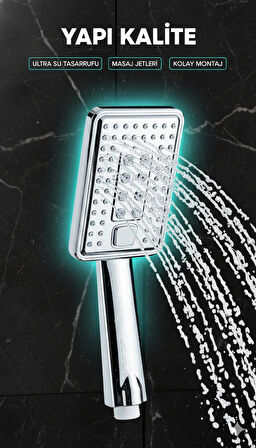 Esneklik Devrimi! Her açıyı yakalayın.  Kolay Montaj: Saniyeler içinde takın, konforu anında yaşayın.  Modern Tasarım: Siyah ve kromun lüks uyumuyla banyonuzu dönüştürün.  Yapı Kalite güvencesiyle, banyonuza kalite katın.