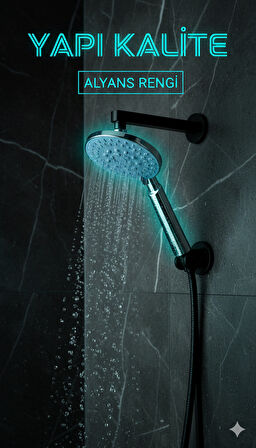 3 Fonksiyonlu Alyans Renk Duş Başlığı Kaliteli ve Dayanıklı