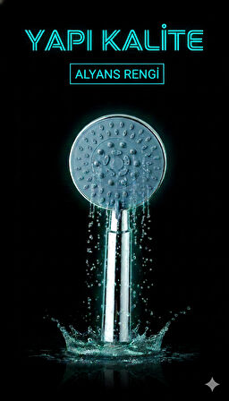 3 Fonksiyonlu Alyans Renk Duş Başlığı Kaliteli ve Dayanıklı