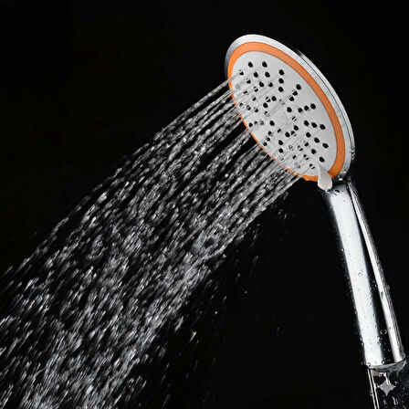 El Duş Başlığı Uzay - Turuncu Şeritli - Birden Fazla Akış Modu