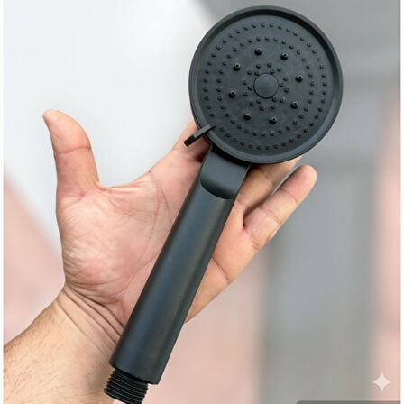 Karizma Renk Detay Siyah  - Ayarlanabilir 5 Fonksiyonlu - Turbo Basınçlı - Ultra Lüks El Duş Başlığı