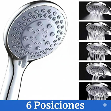 Duş başlığı | 5 farklı jet | yüksek basınç | su tasarrufu | kurulumu kolay | Sıla renk detayları