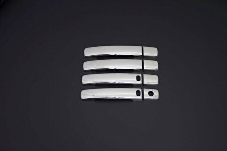 NİSSAN Qashqai UYUMLU KAPI KOLU SENSÖRLÜ 4 PARÇA 2007-2014 PASLANMAZ KROM