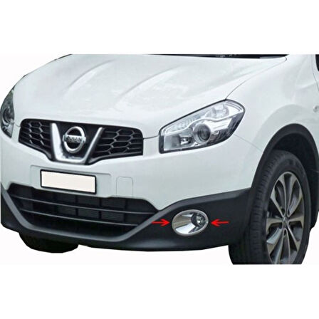NİSSAN Qashqai FACELİFT SİS FARI ÇERÇEVESİ 2 PARÇA 2010-2014 ABS KROM