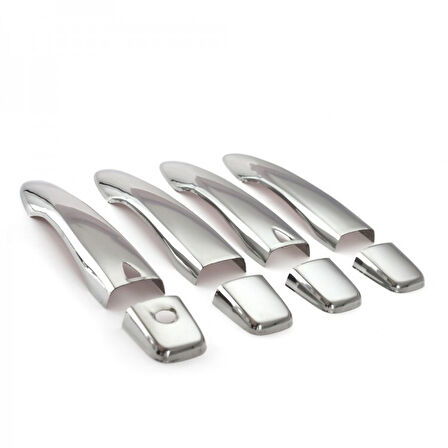 NİSSAN Qashqai UYUMLU KAPI KOLU 4 PARÇA 2014 ve ÜZERİ PASLANMAZ KROM