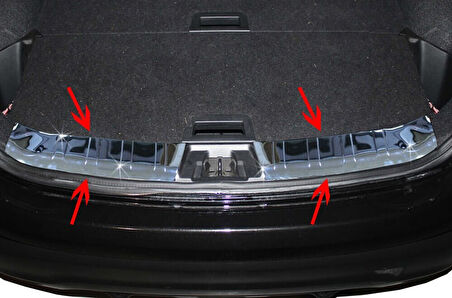 NİSSAN Qashqai UYUMLU BAGAJ İÇ EŞİĞİ 2 PARÇA 2017-2021 PASLANMAZ KROM