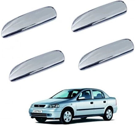 OPEL ASTRA G HB/SEDAN/SW UYUMLU KAPI KOLU 4 PARÇA 1998-2009 PASLANMAZ KROM