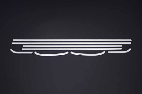 OPEL ASTRA J HB UYUMLU CAM ALT ÇITASI 8 PARÇA 2010-2015 PASLANMAZ KROM