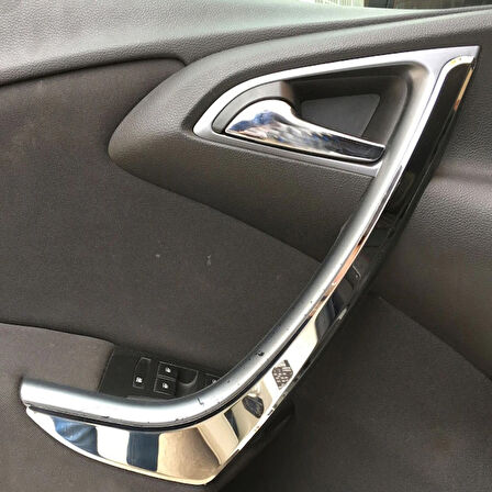 OPEL ASTRA J HB/SD/SW  UYUMLU İÇ KAPI KOLU 2 PARÇA 2010-2014 PASLANMAZ KROM