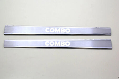 OPEL COMBO UYUMLU KAPI EŞİĞİ 2 PARÇA 2001-2010 PASLANMAZ KROM