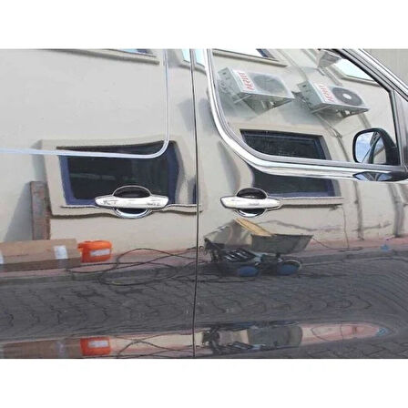 OPEL COMBO E UYUMLU KAPI KOLU 4 PARÇA 2019 ve ÜZERİ PASLANMAZ KROM