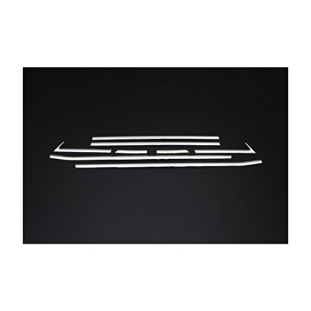 OPEL CROSSLAND X UYUMLU CAM ALT ÇITASI 8 PARÇA 2021 ve ÜZERİ PASLANMAZ KROM