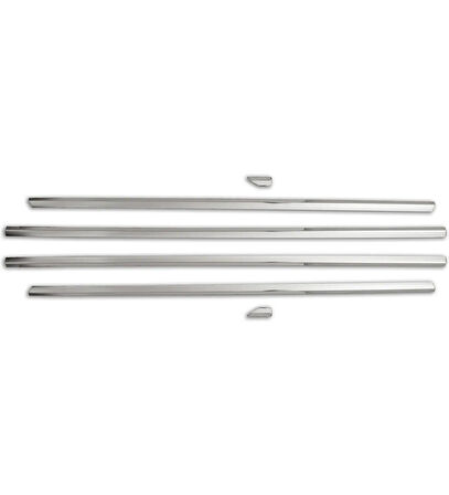 OPEL İNSİGNİA SEDAN UYUMLU CAM ÇITASI 6 PARÇA 2017 ve ÜZERİ PASLANMAZ KROM