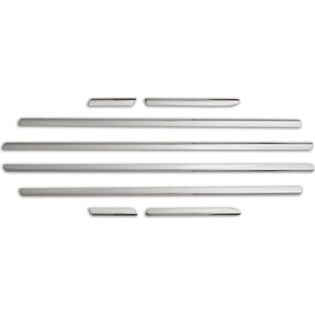 OPEL MERİVA A UYUMLU CAM ÇITASI 8 PARÇA 2002-2010 PASLANMAZ KROM