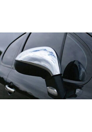 PEUGEOT 206 HB/SD/SW UYUMLU AYNA KAPAĞI 2 PARÇA 1998-2012 PASLANMAZ KROM