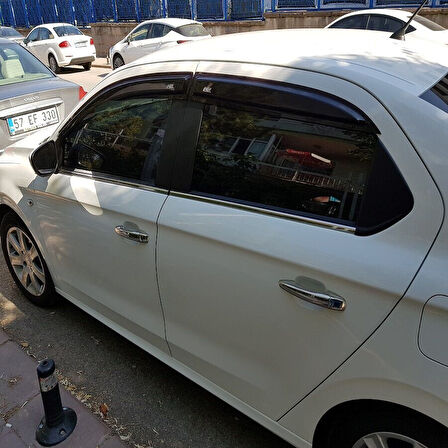 PEUGEOT 301 SEDAN UYUMLU CAM ÇITASI 4 PARÇA 2012 ve ÜZERİ PASLANMAZ KROM