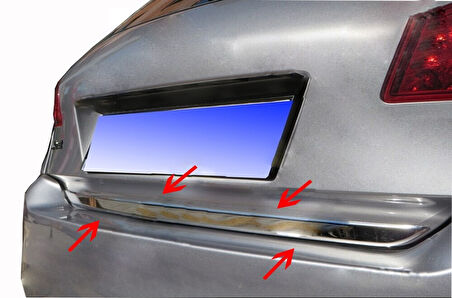 PEUGEOT 307 HB/SW UYUMLU BAGAJ ALT ÇITASI 4 PARÇA 2001-2008 PASLANMAZ KROM