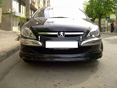 PEUGEOT 307 HB/SW UYUMLU ÖN PANJUR 2 PARÇA 2001-2005 PASLANMAZ KROM