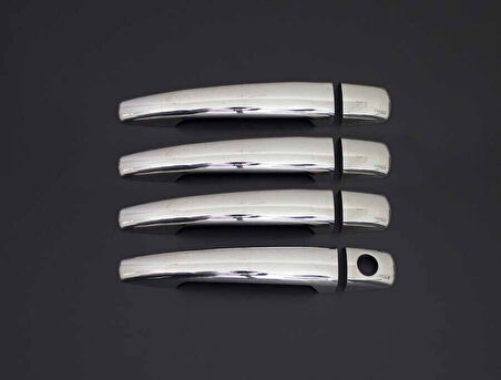 PEUGEOT 407 SD/SW UYUMLU KAPI KOLU 4 PARÇA 2004-2010 PASLANMAZ KROM