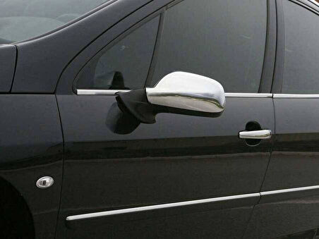 PEUGEOT 407 SD/SW UYUMLU AYNA KAPAĞI 2 PARÇA 2004-2010 PASLANMAZ KROM