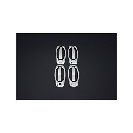 PEUGEOT BİPPER UYUMLU KAPI KOLU 4 KAPI 8 PARÇA SET 2008 ve ÜZERİ PASLANMAZ KROM