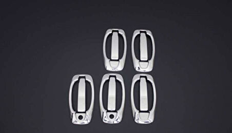 PEUGEOT BİPPER UYUMLU KAPI KOLU 5 KAPI 10 PARÇA SET 2008 ve ÜZERİ PASLANMAZ KROM