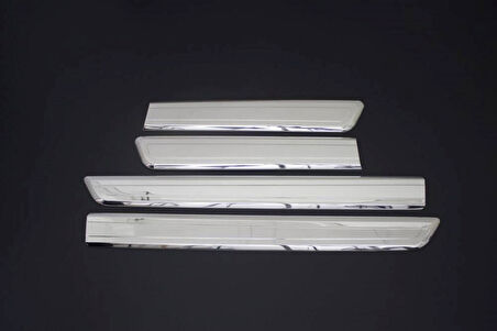 PEUGEOT BİPPER UYUMLU YAN KAPI ÇITASI 4 PARÇA 2008 ve ÜZERİ PASLANMAZ KROM