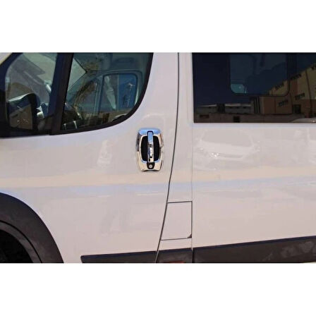 PEUGEOT BOXER 3 UYUMLU KAPI KOLU 4 KAPI 8 PARÇA SET 2006 ve ÜZERİ PASLANMAZ KROM