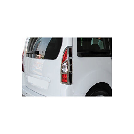 PEUGEOT PARTNER 3 UYUMLU STOP ÇERÇEVESİ 2 PARÇA 2019 ve ÜZERİ ABS KROM