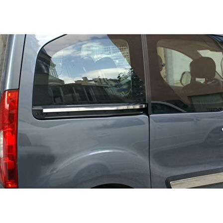 PEUGEOT PARTNER TEPEE UYUMLU SÜRGÜLÜ KAPI ÇITASI 2 PARÇA 2008-2018 PASLANMAZ KROM