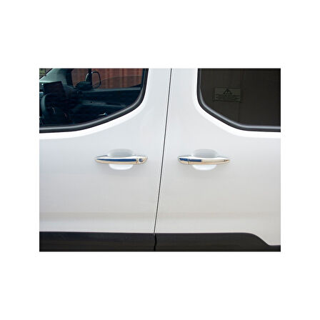 PEUGEOT RİFTER UYUMLU KAPI KOLU 4 PARÇA 2019 ve ÜZERİ PASLANMAZ KROM