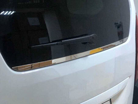 PEUGEOT RİFTER UYUMLU BAGAJ CAM ALT ÇITASI 2019 ve ÜZERİ PASLANMAZ KROM