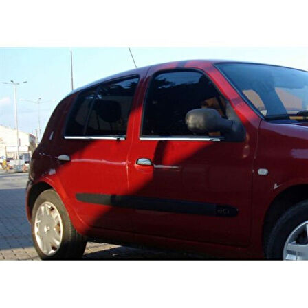 RENAULT CLİO 2 HB UYUMLU CAM ÇITASI 4 PARÇA 1999-2006 PASLANMAZ KROM
