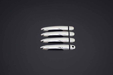 RENAULT CLİO 3 HB UYUMLU KAPI KOLU 4 PARÇA 2006-2011 PASLANMAZ KROM