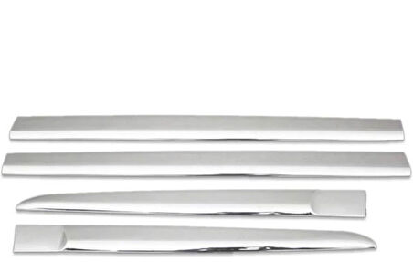 RENAULT CLİO 3 HB UYUMLU YAN KAPI ÇITASI FORMLU 4 PARÇA 2006-2011 PASLANMAZ KROM