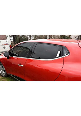 RENAULT CLİO 4 HB UYUMLU CAM ÇITASI 8 PARÇA 2012-2019 PASLANMAZ KROM