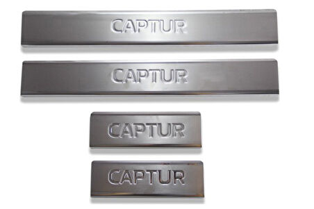 RENAULT CLİO 5 HB UYUMLU KAPI EŞİĞİ 4 PARÇA 2019 VE ÜZERİ PASLANMAZ KROM