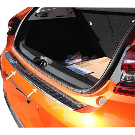 RENAULT CLİO 5 HB UYUMLU ARKA TAMPON EŞİĞİ 2019 VE ÜZERİ PASLANMAZ KROM