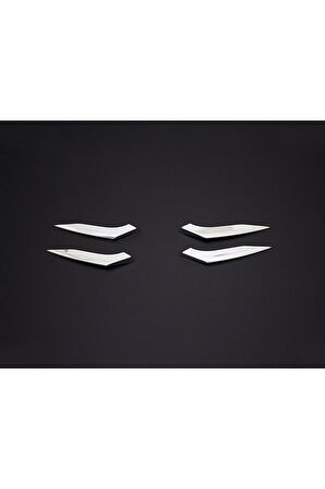 RENAULT CLİO 5 HB UYUMLU SİS FAR ÇITASI 4 PARÇA 2019 VE ÜZERİ PASLANMAZ KROM