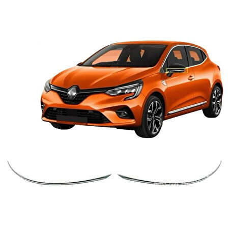 RENAULT CLİO 5 HB UYUMLU AYNA ALT ÇITASI 2 PARÇA 2019 VE ÜZERİ PASLANMAZ KROM