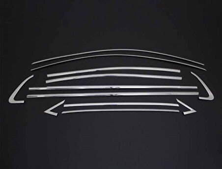 RENAULT CLİO 5 HB UYUMLU CAM ÇERÇEVESİ 12 PARÇA 2019 VE ÜZERİ PASLANMAZ KROM