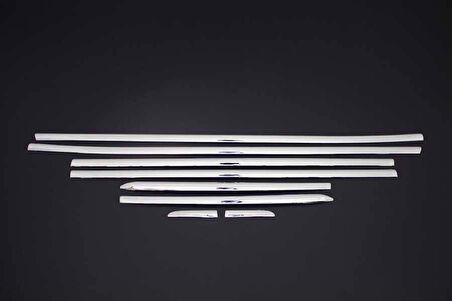 RENAULT CLİO 4 SPORTTOURER UYUMLU CAM ÇITASI 8 PARÇA 2012 ÜZERİ PASLANMAZ KROM