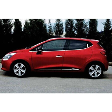RENAULT CLİO 4 SPORTTOURER UYUMLU YAN KAPI ÇITASI 4 PARÇA 2012 ÜZERİ PASLANMAZ KROM