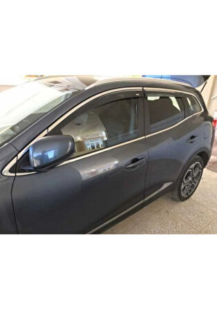 RENAULT KADJAR UYUMLU CAM ÇERÇEVESİ 12 PARÇA 2015 ÜZERİ PASLANMAZ KROM