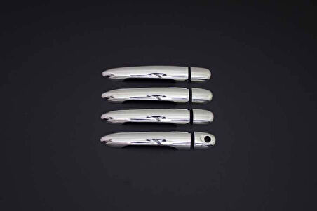 RENAULT KANGOO 2 UYUMLU KAPI KOLU 4 PARÇA 2008 ÜZERİ PASLANMAZ KROM