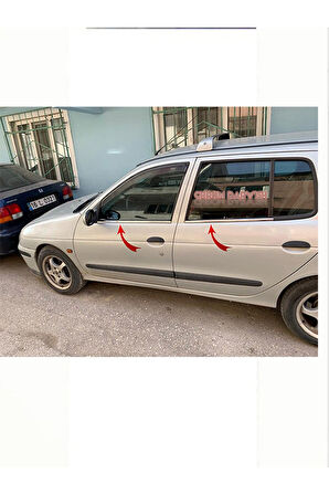 RENAULT MEGANE 1 UYUMLU CAM ÇITASI 4 PARÇA 1996-2004 PASLANMAZ KROM